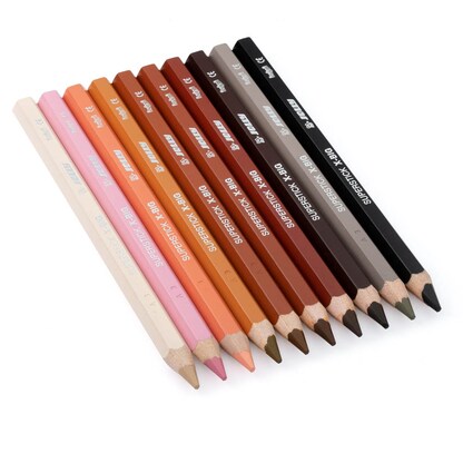 Artikelbild 3 für JOLLY X-BIG Hautfarben Buntstifte farbsortiert, 10 St., Artikelnummer 130546