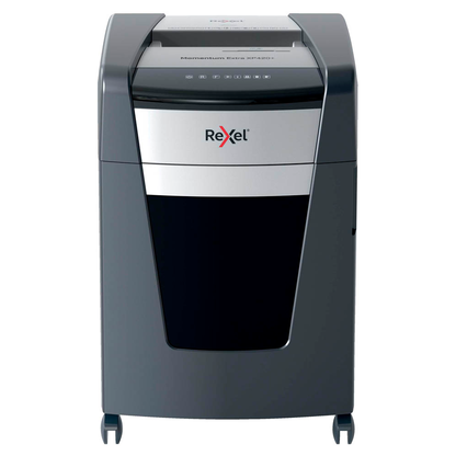 Artikelbild 2 für Rexel XP420+ Aktenvernichter mit Partikelschnitt P-4, 4 x 35 mm, bis 21,0 l, grau, Artikelnummer 255819