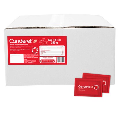 Artikelbild für CANDEREL Kalorienreduzierte Tafelsüße Süßstofftabletten, 2000 x 2 St., Artikelnummer 757288