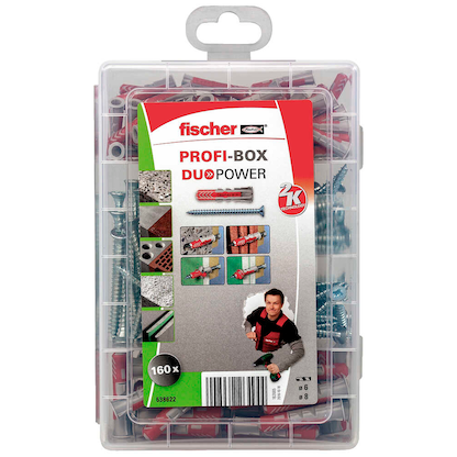Artikelbild 4 für fischer Profi-Box DuoPower + S 2K 538622 Universaldübel-Sortiment, 160-teilig, Artikelnummer 480267