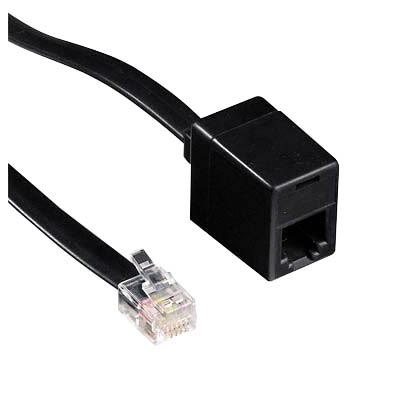 Artikelbild für goobay RJ-12 Kabel 6,0 m schwarz, 1 St., Artikelnummer 520767