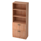 Artikelbild 1 für HAMMERBACHER Regalschrank Savona, V7300/N/N/SG nussbaum 80,0 x 42,0 x 200,4 cm, 1 St., Artikelnummer 971440