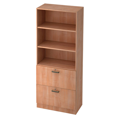 Artikelbild für HAMMERBACHER Regalschrank Savona, V7300/N/N/SG nussbaum 80,0 x 42,0 x 200,4 cm, 1 St., Artikelnummer 971440