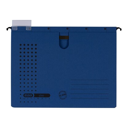 Artikelbild 2 für ELBA Hängehefter chic ULTIMATE Karton dunkelblau DIN A4 1x kaufmännische Heftung, 5 St., Artikelnummer 601633