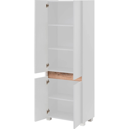 Artikelbild 3 für MÖBELPARTNER Badschrank Cosmo 701514 weiß 56,9 x 33,0 x 164,5 cm, Artikelnummer 673263