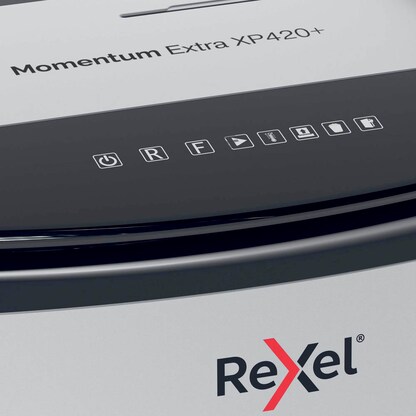 Artikelbild 13 für Rexel XP420+ Aktenvernichter mit Partikelschnitt P-4, 4 x 35 mm, bis 21,0 l, grau, Artikelnummer 255819