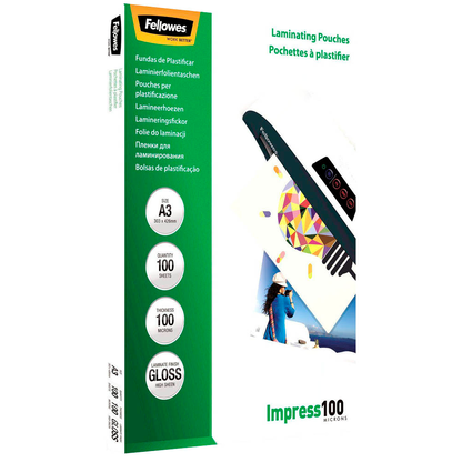 Artikelbild 7 für Fellowes Impress100 Laminierfolien glänzend für A3 100 micron, 100 St., Artikelnummer 210625