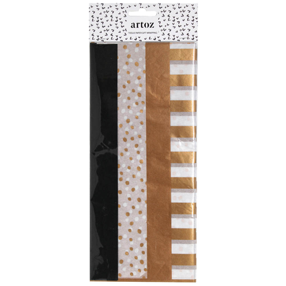 Artikelbild für artoz Seidenpapier sortiert kupfer/schwarz/weiß, 50,0 x 70,0 cm, Artikelnummer 832251