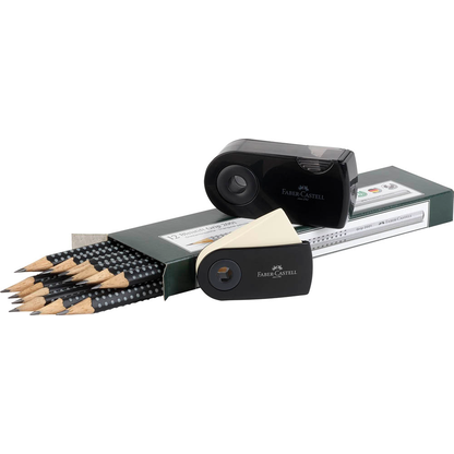 Artikelbild für FABER-CASTELL Grip 2001 Bleistifte B schwarz, 1 Set, Artikelnummer 443487