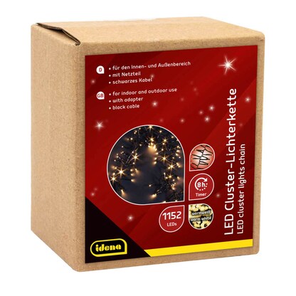 Artikelbild 2 für Idena 1152er LED Lichterkette schwarz 28,0 m, 1 St., Artikelnummer 676397