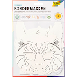 Artikelbild 1 für folia Bastelset Kindermasken weiß 6 St., Artikelnummer 479083