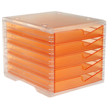 Artikelbild 1 für styro Schubladenbox styroswingbox light apricot 275-8430.24124, DIN A4 mit 5 Schubladen, 1 St., Artikelnummer 821932