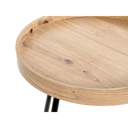 Artikelbild 4 für HAKU Möbel Beistelltisch rund MDF-Platte eiche 40,0 x 40,0 x 45,0 cm, 1 St., Artikelnummer 142347