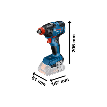 Artikelbild 2 für AKTION: BOSCH Professional GDX 18V-200 Akku-Drehschlagschrauber 18,0 V, ohne Akku mit Prämie nach Registrierung, Artikelnummer 139119