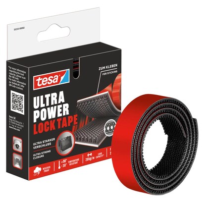 Artikelbild für tesa Klettband Ultra Power Lock Tape schwarz, 1 St., Artikelnummer 464598
