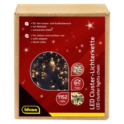 Artikelbild 3 für Idena 1152er LED Lichterkette schwarz 28,0 m, 1 St., Artikelnummer 676397