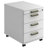 Artikelbild 1 für HAMMERBACHER Unni SE1 Rollcontainer weiß 4 Auszüge 42,8 x 58,0 x 59,0 cm, Artikelnummer 402343