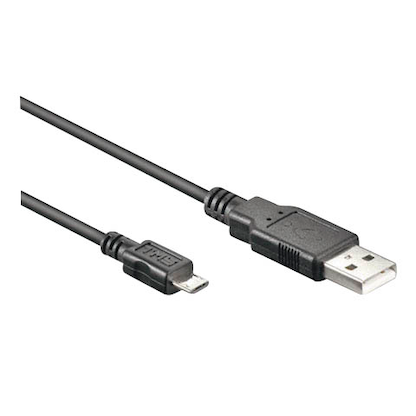 Artikelbild für goobay USB 2.0 A/Micro USB 2.0 B Kabel 1,0 m schwarz, 1 St., Artikelnummer 566740