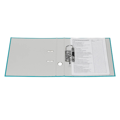 Artikelbild 6 für DONAU Klassik Ordner türkis Karton 5,0 cm DIN A4, 1 St., Artikelnummer 345561