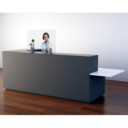 Artikelbild 2 für PAPERFLOW Spuckschutz PP65X98, transparent 98,0 x 65,0 cm, 1 St., Artikelnummer 189652