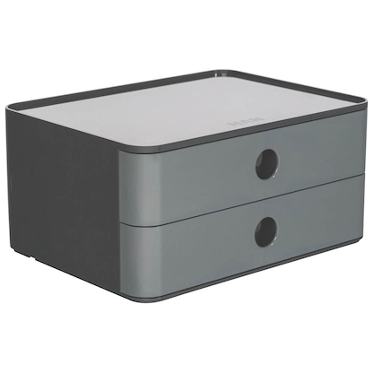 Artikelbild für HAN Schubladenbox Smart Box ALLISON granite grey 1120-19D, DIN A5 mit 2 Schubladen, 1 St., Artikelnummer 668481