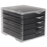 Artikelbild 1 für styro Schubladenbox styroswingbox light anthrazit 275-8430.924, DIN A4 mit 5 Schubladen, 1 St., Artikelnummer 821742