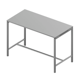 Artikelbild 1 für Quadrifoglio Stehtisch Creo grau rechteckig, 4-Fuß-Gestell alu, 160,0 x 80,0 x 107,0 cm, Artikelnummer 669907