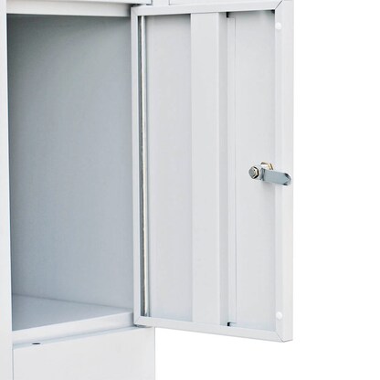 Artikelbild 4 für LÜLLMANN Schließfachschrank signalweiß 520547, 20 Schließfächer 117,0 x 50,0 x 180,0 cm, Artikelnummer 831305