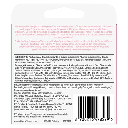 Artikelbild 2 für Gillette Venus Comfortglide Spa Breeze Rasierklingen 4 St., Artikelnummer 585586