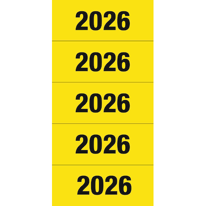 Artikelbild 2 für HERMA Inhaltsschilder 2026 gelb, 100 St., Artikelnummer 500346