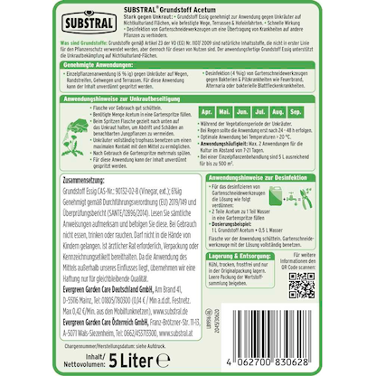 Artikelbild 2 für SUBSTRAL® Grundstoff Acetum Unkrautvernichter 5,0 l, Artikelnummer 782132