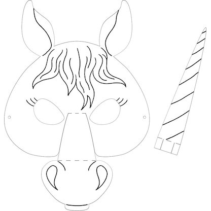 Artikelbild 9 für folia Bastelset Kindermasken weiß 6 St., Artikelnummer 479083