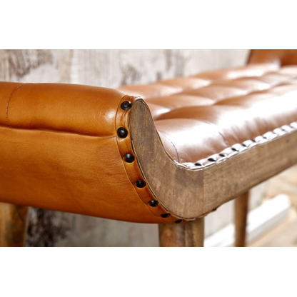 Artikelbild 6 für WOHNLING Sitzbank WL6.479 braun Leder 125,0 cm, Artikelnummer 909032