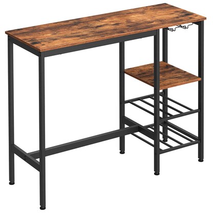 Artikelbild 2 für VASAGLE Bistrotisch rechteckig Spanplatte braun 110,0 x 40,0 x 90,0 cm, 1 St., Artikelnummer 290456