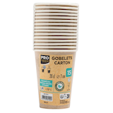 Artikelbild 1 für PROnappe Einweg-Kaffeebecher braun 200,0 ml, 15 St., Artikelnummer 346139