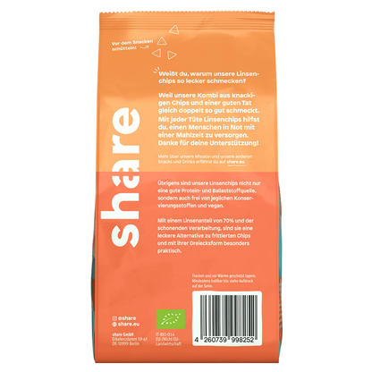 Artikelbild 2 für share Bio Linsen Chips 80,0 g, Artikelnummer 113306
