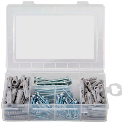 Artikelbild 4 für fischer Meister-Box Wohnraum 513777 Dübel- und Schrauben-Sortiment, 160-teilig, Artikelnummer 479578