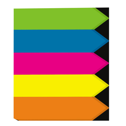 Artikelbild für SIGEL TRANSPARENT Haftmarker farbsortiert 5x 40 Streifen, Artikelnummer 823997