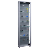 Artikelbild 1 für VCM my home Edana Maxi Vitrine silber 8 Fachböden mit Beleuchtung, Artikelnummer 781258