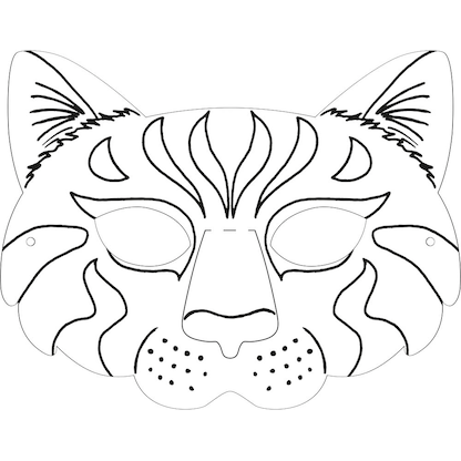 Artikelbild 10 für folia Bastelset Kindermasken weiß 6 St., Artikelnummer 479083