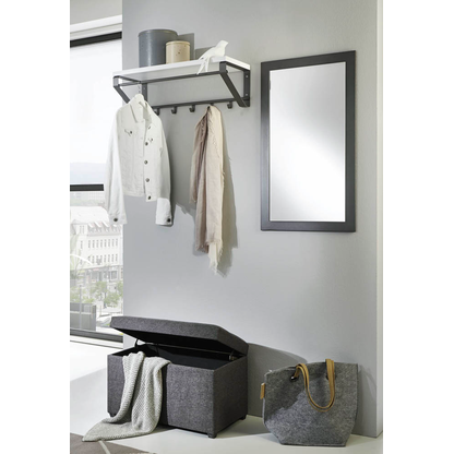 Artikelbild 4 für HAKU Möbel Wandgarderobe 13845 anthrazit Metall 5 Haken 70,0 x 23,0 cm, Artikelnummer 550691