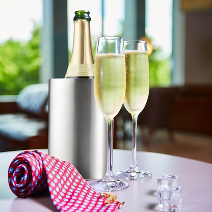 Artikelbild 4 für relaxdays Flaschenkühler silber, Artikelnummer 762654