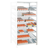 Artikelbild 1 für SCHULTE Anbau-Schrägbodenregal 13661 silber 100,0 x 60,0 x 200,0 cm, Artikelnummer 855167