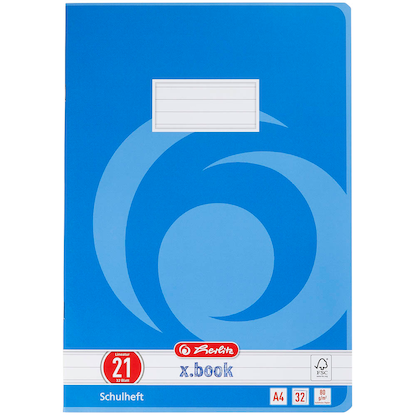 Artikelbild 3 für herlitz Schulheft x.book Lineatur 21 liniert DIN A4 ohne Rand, 32 Blatt, 1 St., Artikelnummer 891493