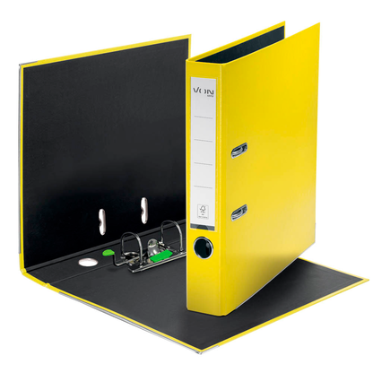 Artikelbild 2 für VON LEITZ Ordner gelb Karton 5,0 cm DIN A4, 1 St., Artikelnummer 635759