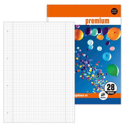 Artikelbild für Staufen® Collegeblöcke Bring Farbe ins Leben Lineatur 28 kariert DIN A4 Innen- und Außenrand, 5 Block, Artikelnummer 462467