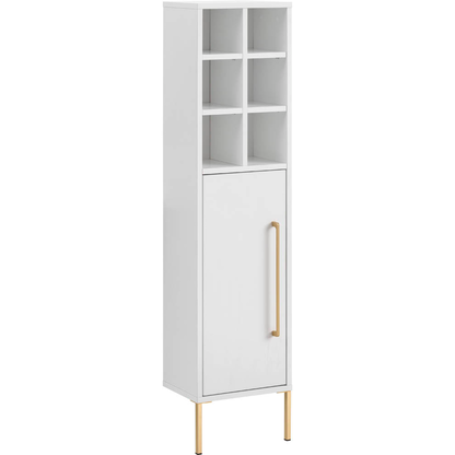 Artikelbild für MÖBELPARTNER Badschrank Sarah 148429 kreideweiß 30,4 x 21,8 x 130,6 cm, Artikelnummer 673824