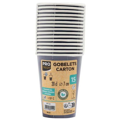 Artikelbild für PROnappe Einweg-Kaffeebecher marineblau 200,0 ml, 15 St., Artikelnummer 346157