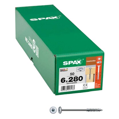 Artikelbild für SPAX® Holzbauschrauben T30 Tellerkopf WIROX 0251010602805 6 mm x 280 mm, 50 St., Artikelnummer 398069