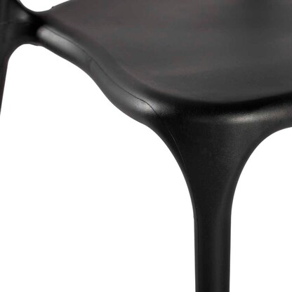 Artikelbild 6 für LÜLLMANN Besucherstuhl 230810 schwarz Kunststoff, 1 St., Artikelnummer 790996